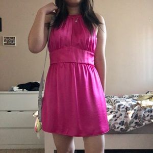 NEW - ZARA pink party dress size L